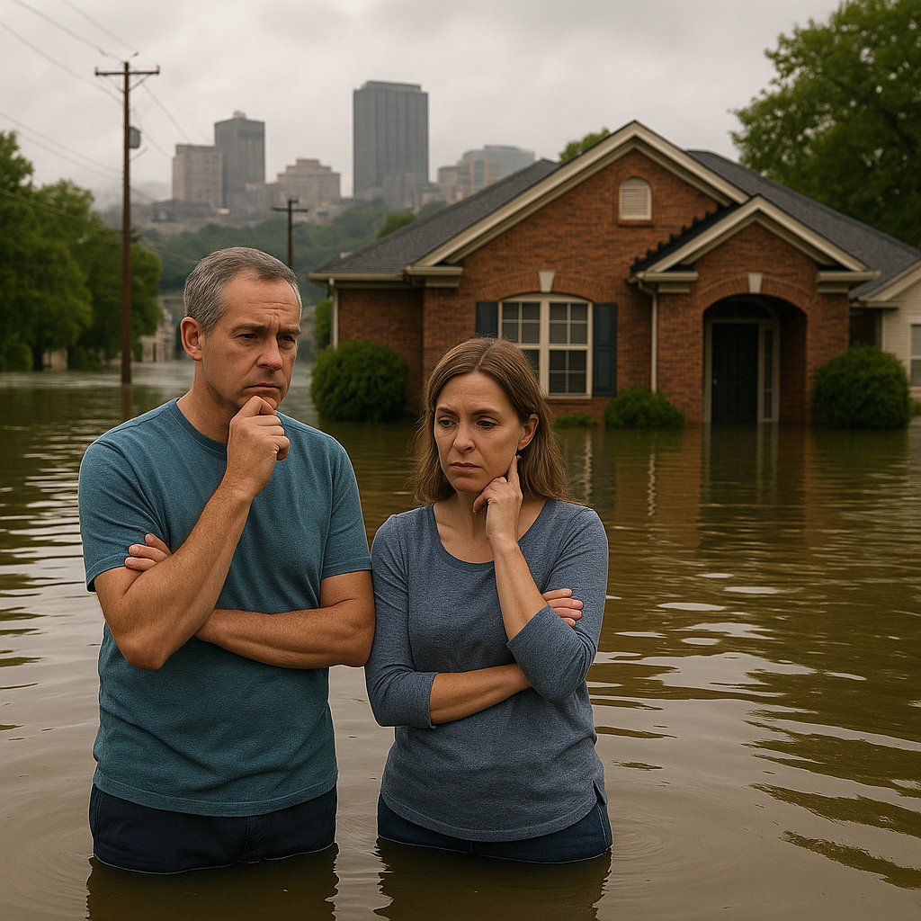 Flooded Chattanooga to home with homeowners thinking-1
