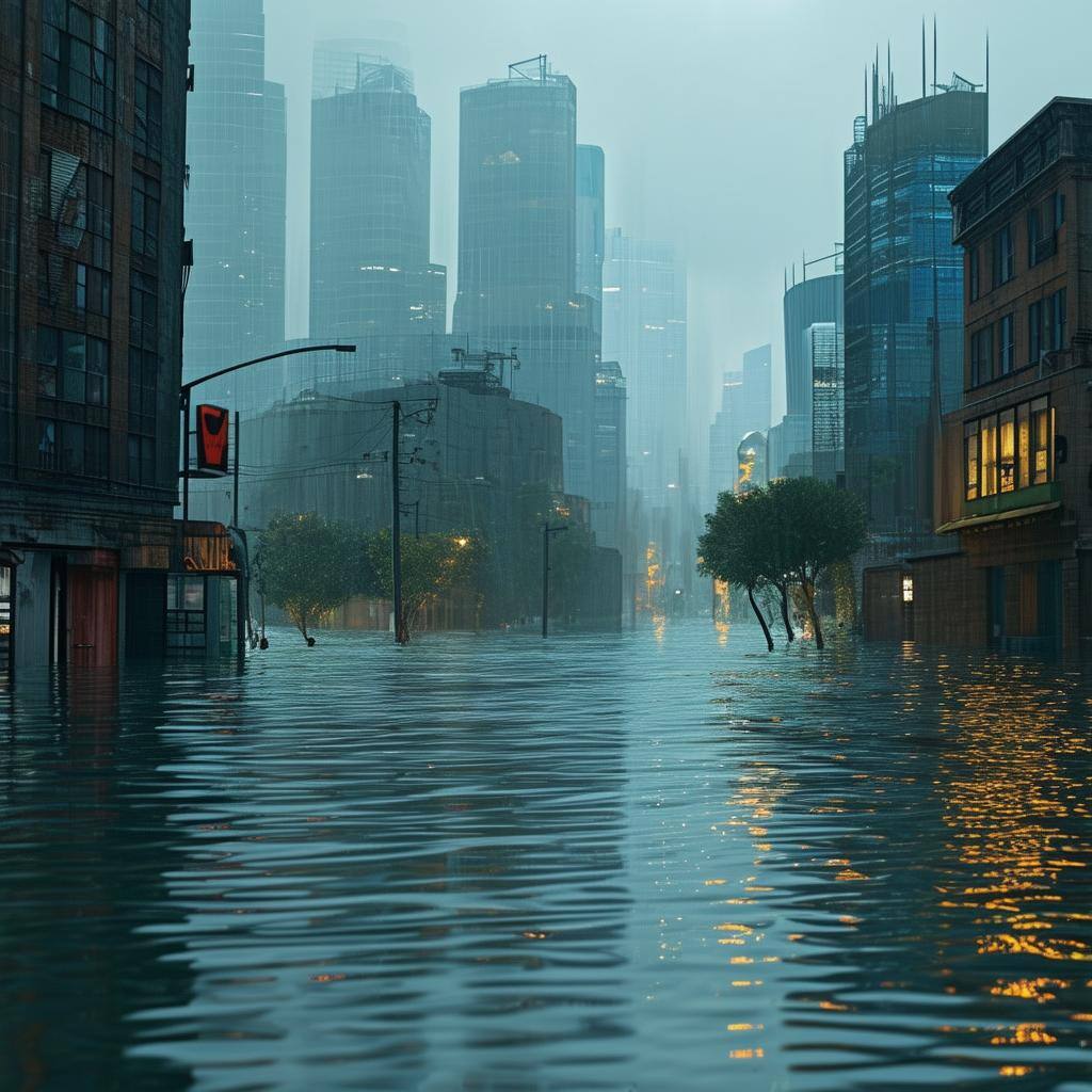 a flooded city-1
