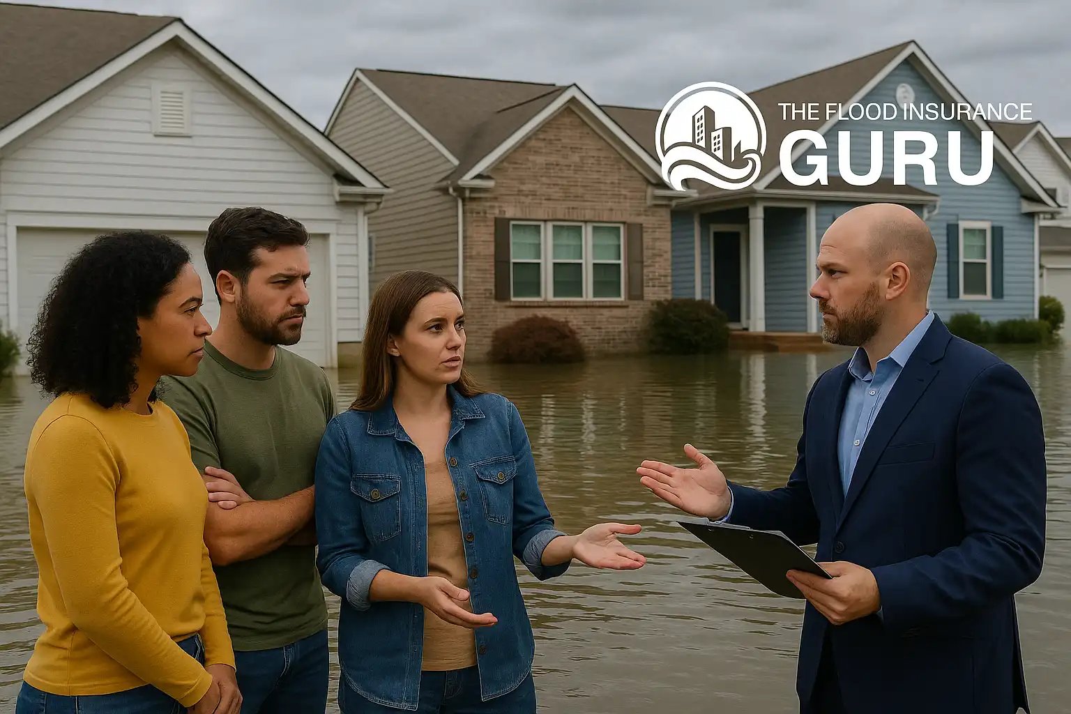 Flood Insurance discussing with agent