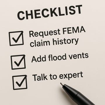 Action steps homeowners can take after flood insurance denial.