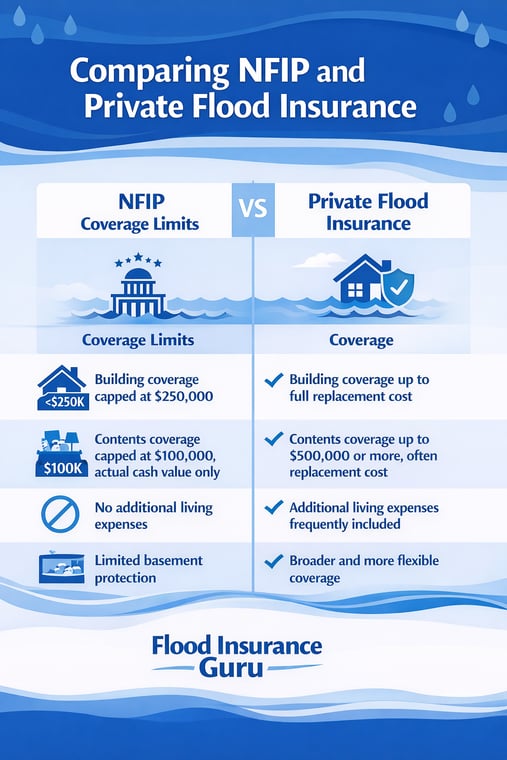 Comparing NFIP and private flood insurance