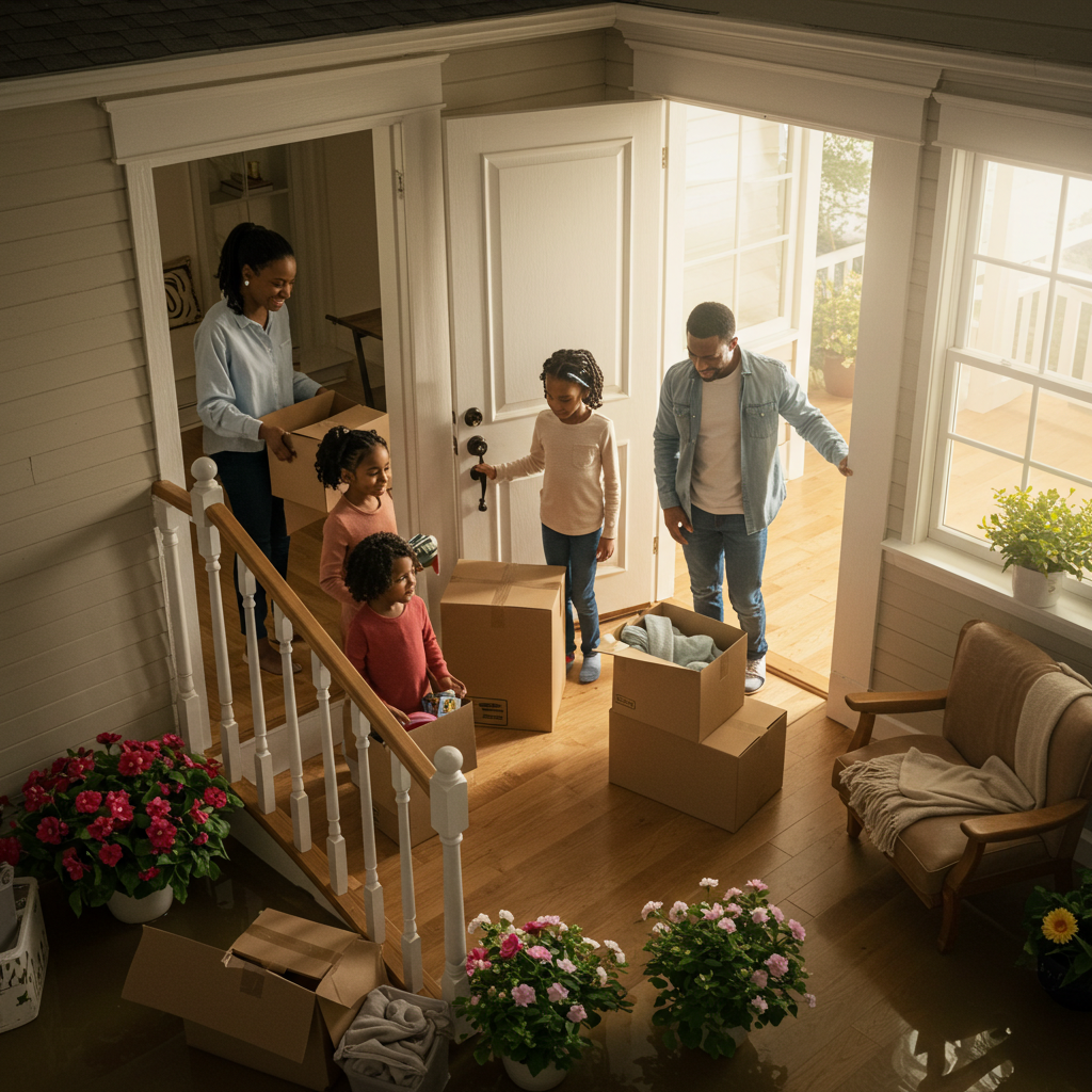 Family Moving Back into Flood-Repaired Home
