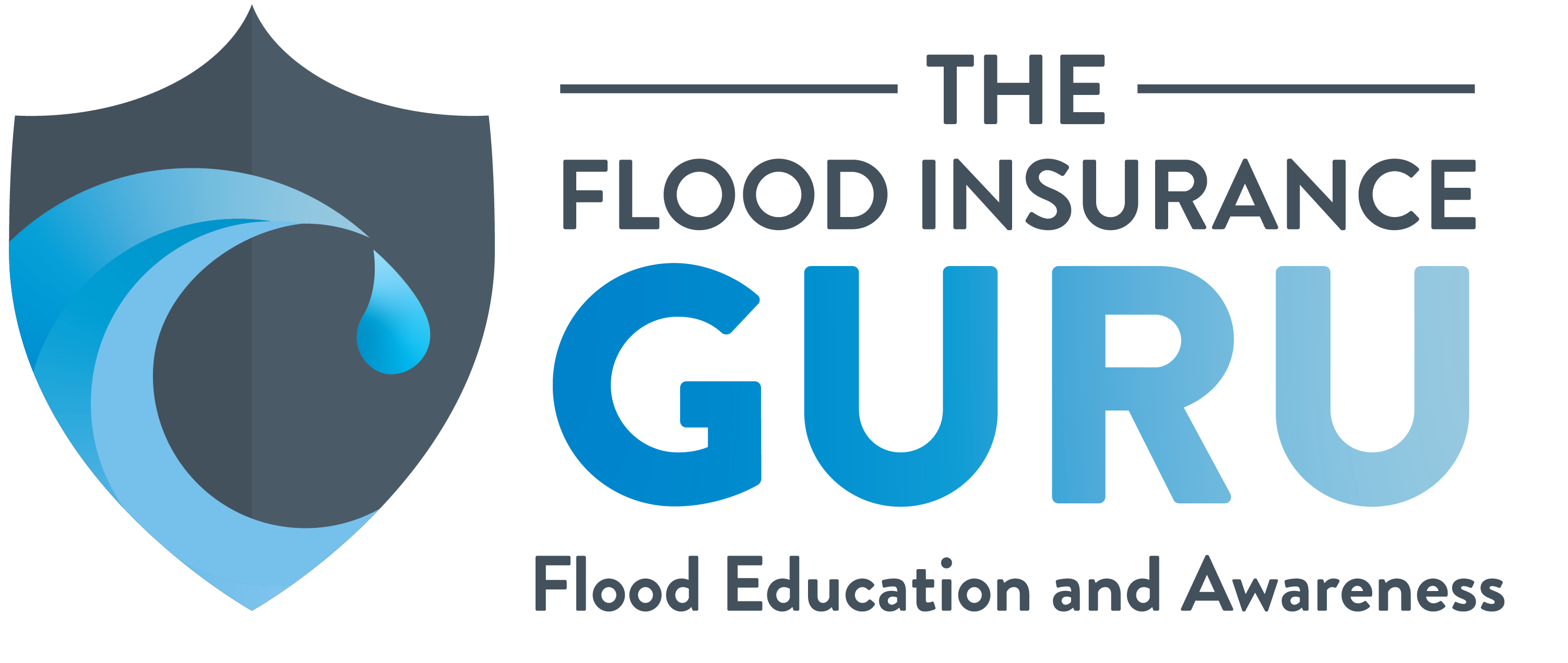 Flood Insurance Guru Logo w Tagline_H Full Color