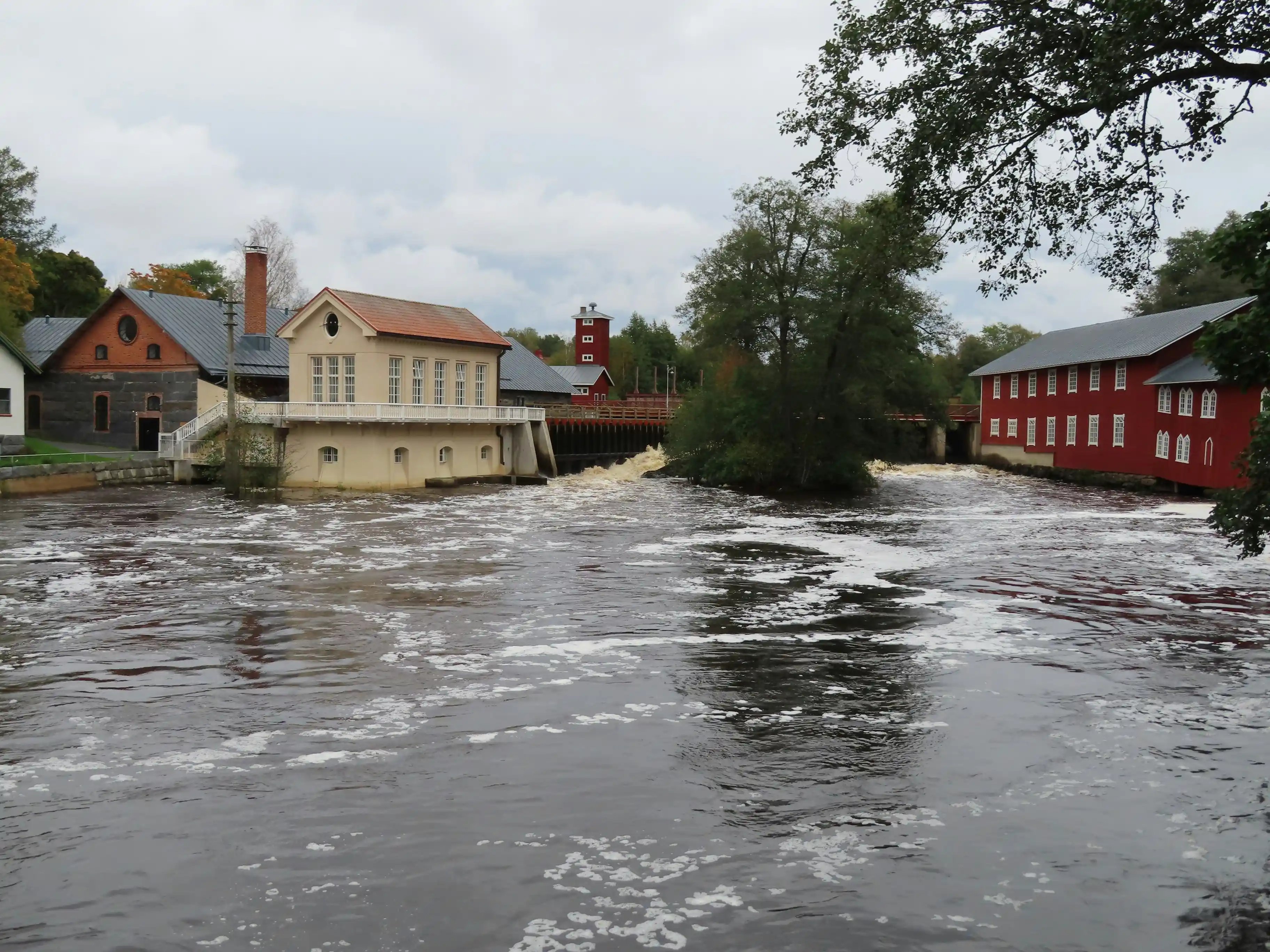 Historic homes in downtown Opelika, Alabama located close to local creek flood zones