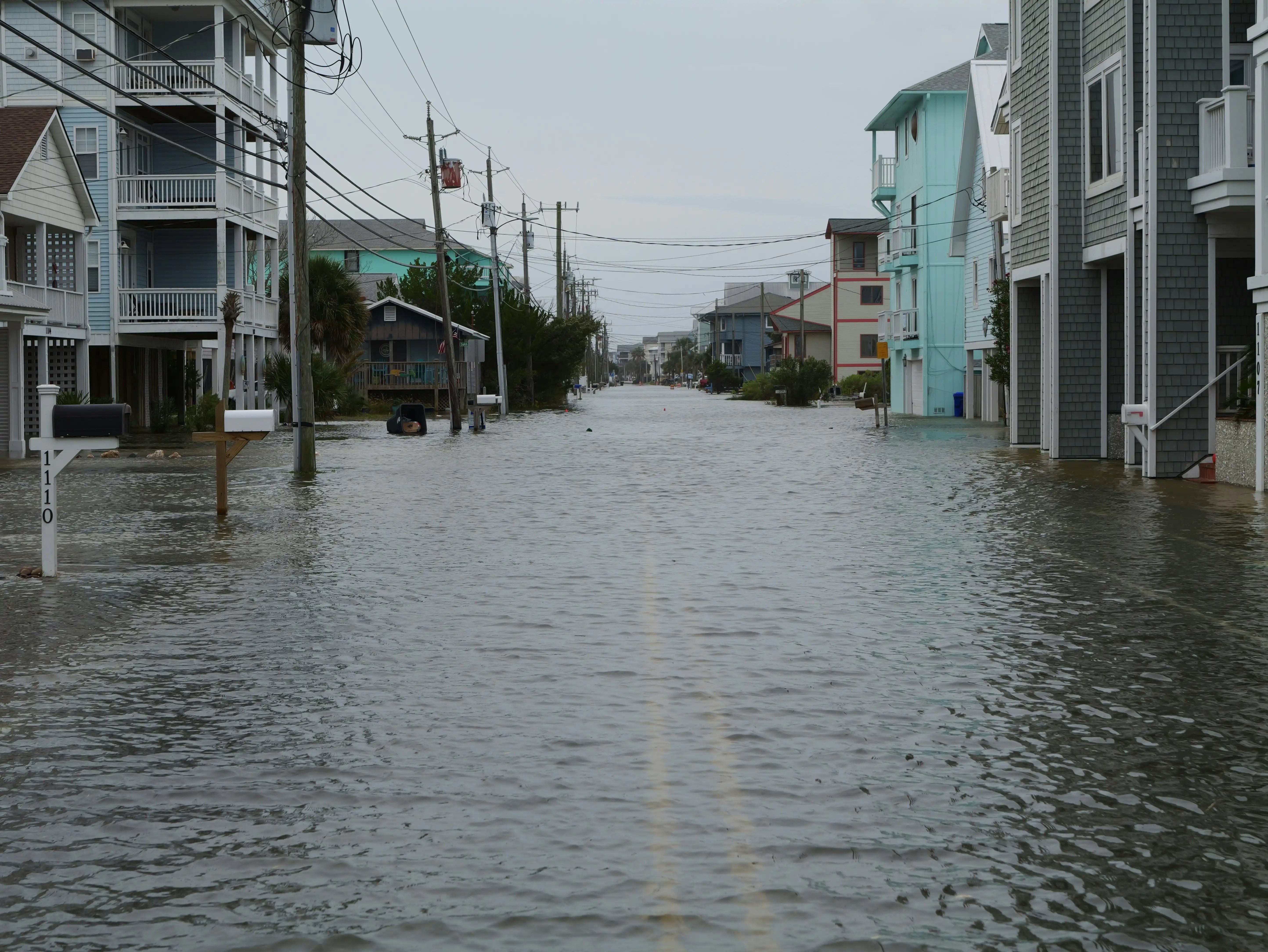 Ponding and runoff water in Dothan streets during tropical storms