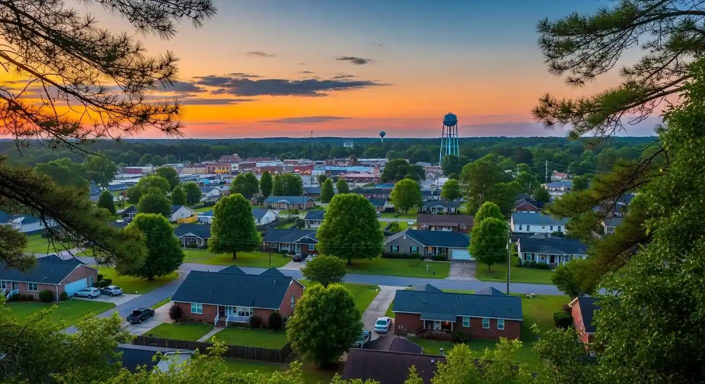 Residential neighborhoods and new developments in Saraland, Alabama, where rapid construction contributes to slab runoff and localized flood risks
