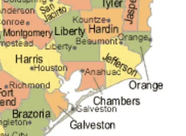 houston texas map