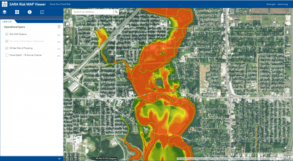 SARA Risk Map