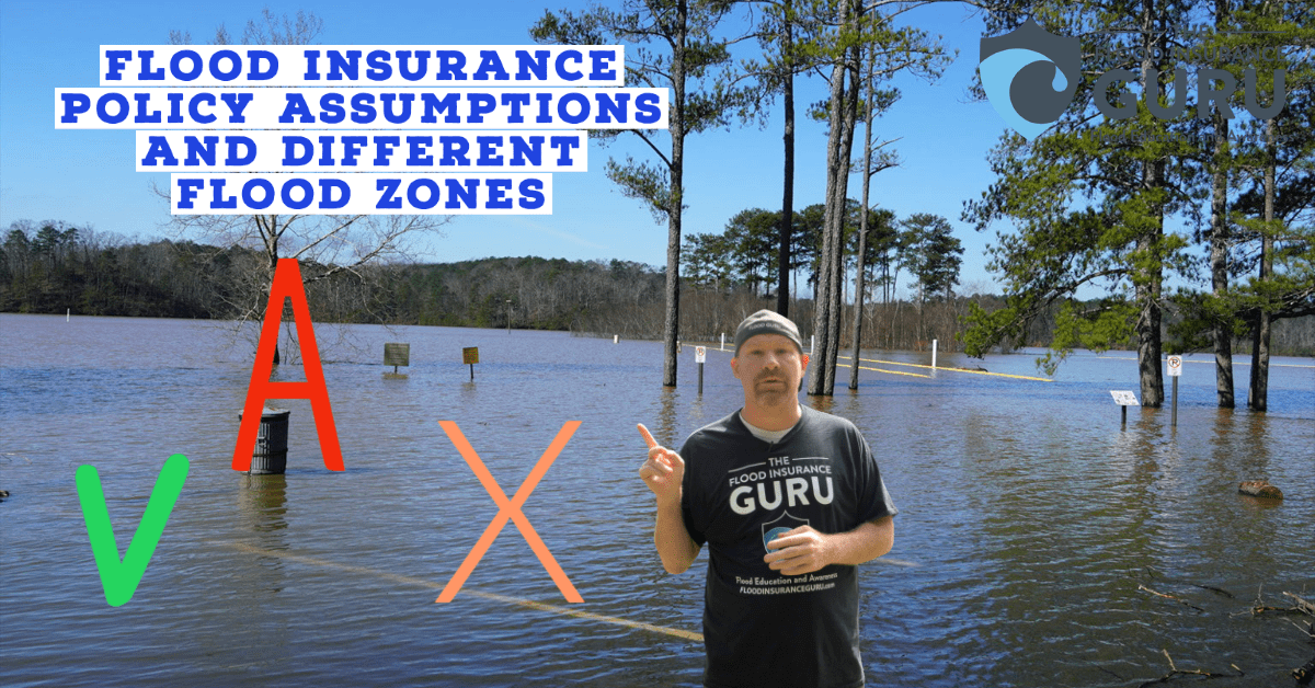 Flood Insurance Policy Assumptions and Different Flood Zones
