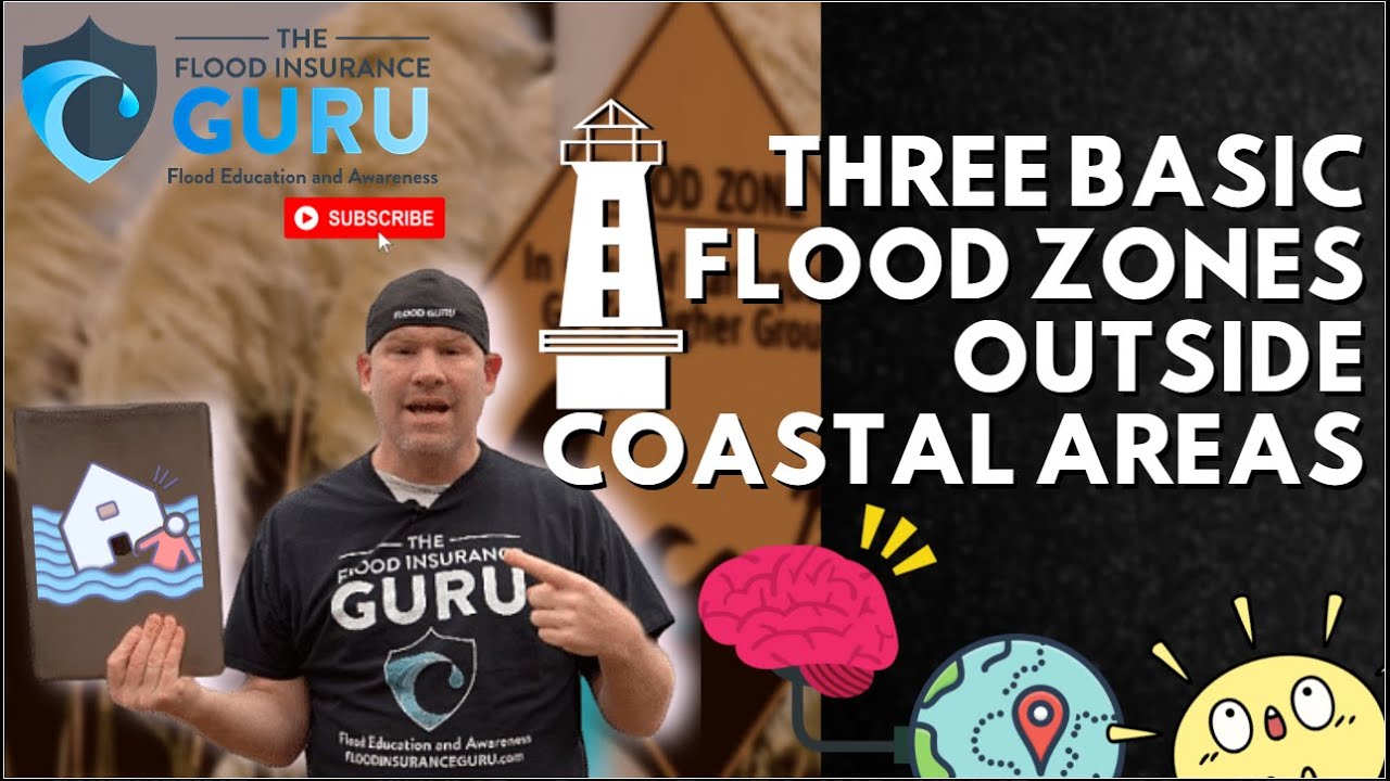 The Flood Insurance Guru | YouTube | Three Basic Flood Zones Outside Coastal Areas